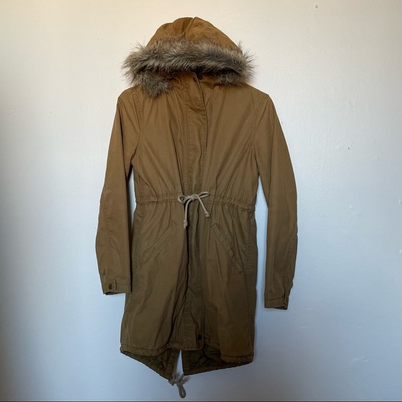 Old Navy Petite Long Hooded Jacket - Picture 1 of 6